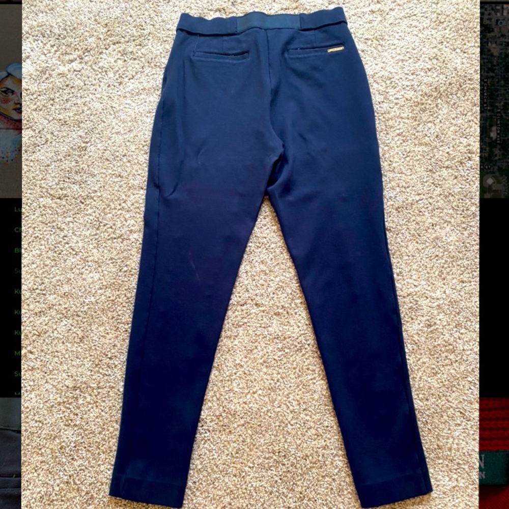 Anne Klein navy blue straight leg trousers - Size 8